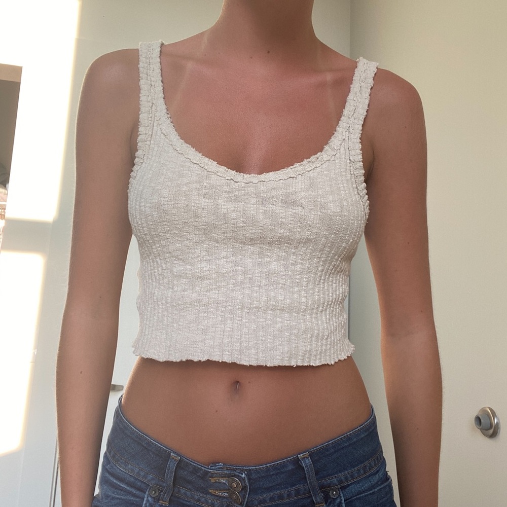 Cream Tank Top